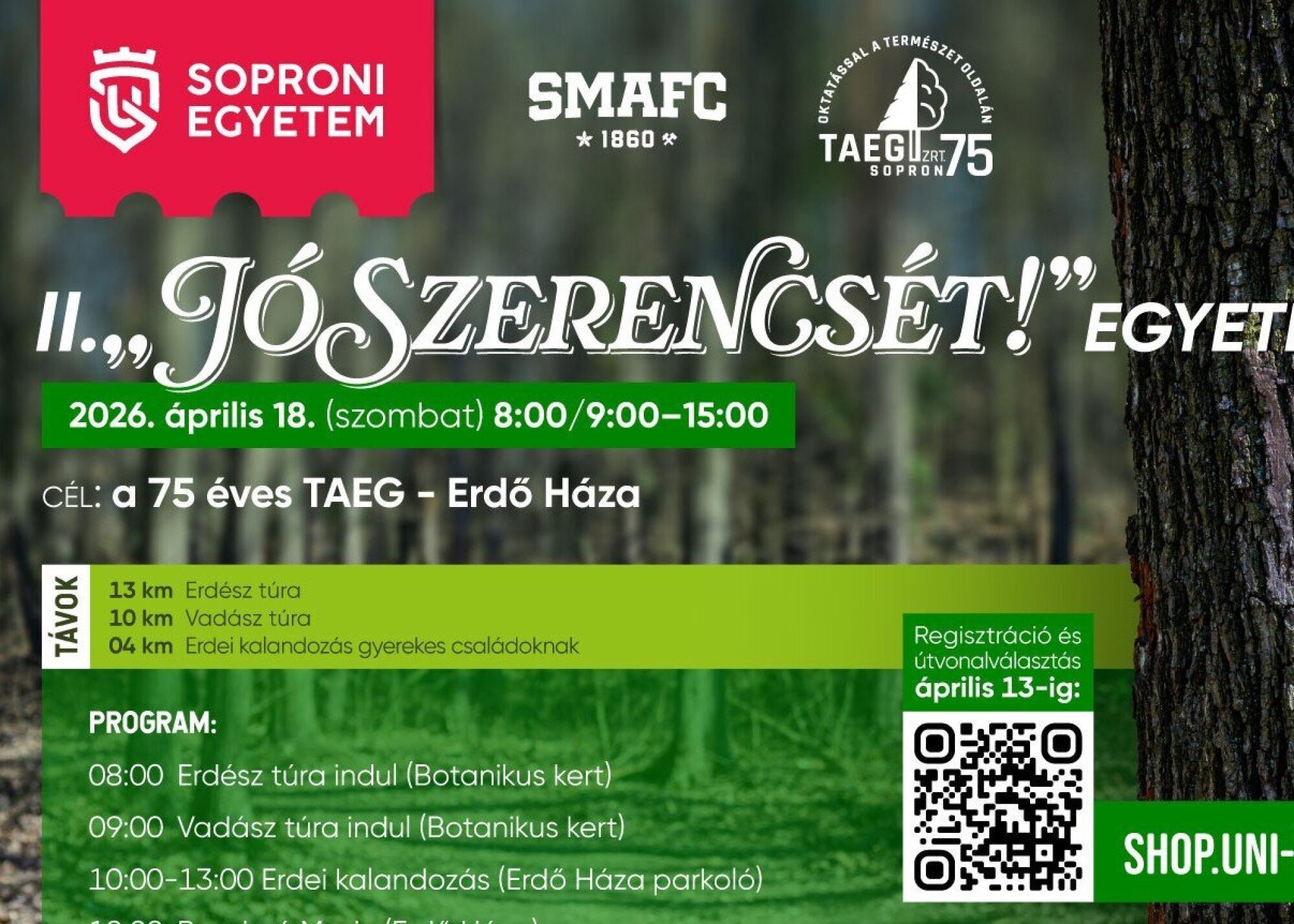 II. „Jó Szerencsét!” Egyetemi Túranap